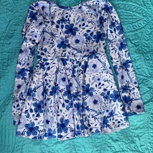 Floral Long Sleeve Dress by Little Foxies